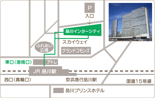 品川インターシティ　MAP