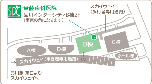 斉藤歯科医院　MAP